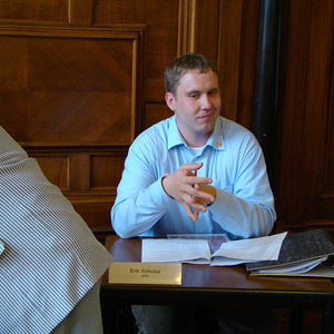 Das NPD-Stadtratsmitglied in Halle, Erik Schulze
