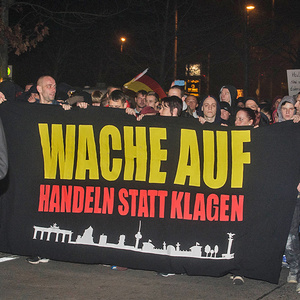 „Montagsdemo“ in Berlin-Marzahn am 17. November 2014