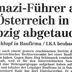 Faksimile: Leipziger Volkszeitung 17. Februar 1994 