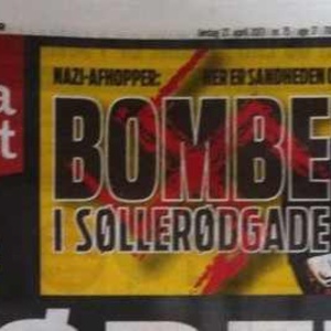 Das Bomben-Attentat auf einer dänischen Titelseite.
