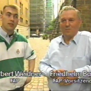 Der VS-Spitzel Norbert Weidner und der frühere FAP-Chef Friedhelm Busse.