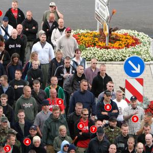 Heß-Gedenkdemonstration 2004 in Wunsiedel: Stelldichein alter Kameraden aus dem Blood & Honour-Milieu 