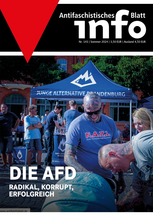 Foto von einem Infostand der Jungen Alternative