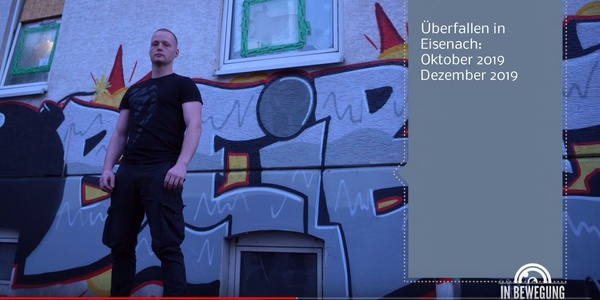 Der Neonazi Leon Ringl posiert für ein rechtes Videoformat. (Bild: Screenshot avosTV).