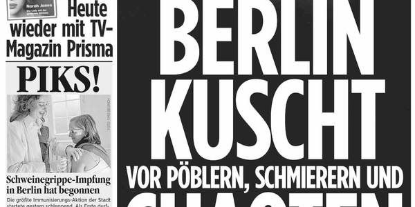 BZ Berlin Schlagzeile zu sogenannten Chaoten