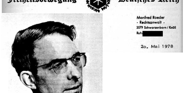 Manfred Roeder war Sprecher der "Freiheitsbewegung Deutsches Reich".