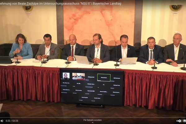 Pressekonferenz zur Vernehmung von Beate Zschäpe im bayerischen NSU-Untersuchungsausschuss.