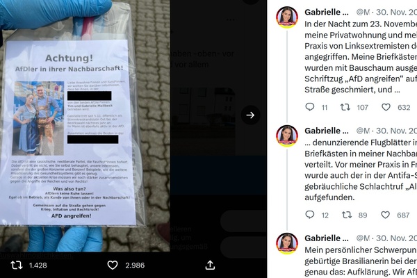 Screenshot Twitter in dem Gabrielle Mailbeck über ihr Outing berichtet