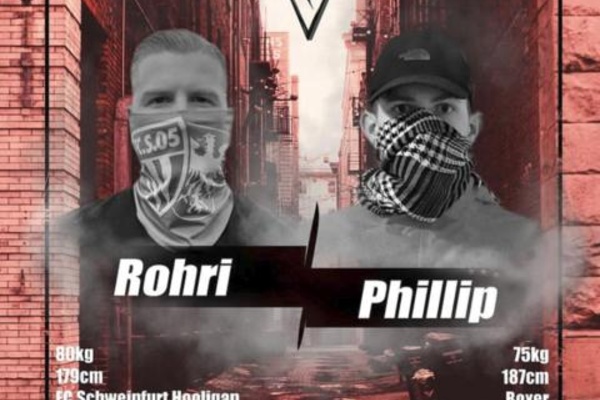 Ankündigung Kampfsportevent zwischen Rohri und einem Phillip