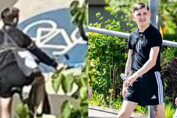 Erik Storch mit hammer