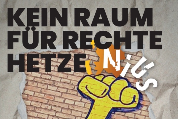 Plakat gegen Nius