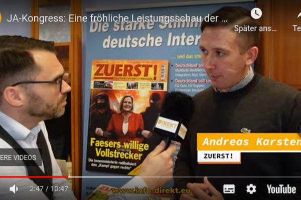In einem Image-Filmchen präsentiert sich die extreme Rechte.